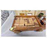 Hand Painted Tray, Block Puzzle Wagon and more