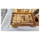 Hand Painted Tray, Block Puzzle Wagon and more
