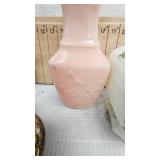 Handpainted Milk Glass Candy Dish, Late 50