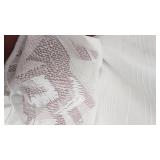 Nesting Chicken Top, Lace Tablecloth, Teapot, Napkin Holder