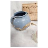 Rumrill Pottery Vase, Serving Dishes and Glasses