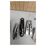 Lot of Knives and Multi Tools as pictured