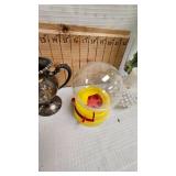 Hobnail Milk Glass Vase, Wood Tie Box, Toy Vacuum, etc