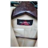 Alorna Wool Pea Coat with Black Accent Piping, Looks to be Large