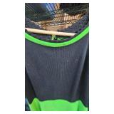 2 Handmade Vintage Dresses-Black/White and Green/Black, appear to be small/medium