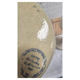 Aladdin Alacie Oil Lamp and Pottery Planter and Advertising Mixing Bowl