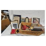 Sanfords Black Ink Wood Box with Vintage Pictures