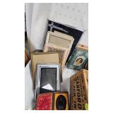 Sanfords Black Ink Wood Box with Vintage Pictures