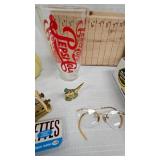 Lot of Vintage Glasses and Vase