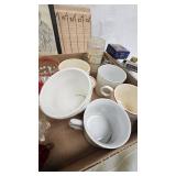 Lot of Vintage Glasses and Vase