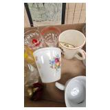 Lot of Vintage Glasses and Vase