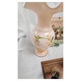 Fenton Sunset Overlay Art Glass and Misc