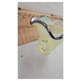 Fenton Lilly Trail on Topaz Opalescent Flip Vase