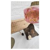 Victorian Banquet Oil Lamp and Hand Painted Lamp