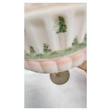 Victorian Banquet Oil Lamp and Hand Painted Lamp