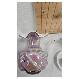 Fenton Jack in the Pulpit Style Art Glasss and Tea Set