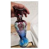 Fenton Vase, Mulberry color and Vintage Misc