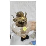 Cherub Oil Lamp, Ceramic Rolling Pin, Ruby Colored Dishes