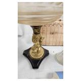 Cherub Oil Lamp, Ceramic Rolling Pin, Ruby Colored Dishes