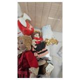 Lot of 2 Scrapbooks with vintage Cutouts and Picture, Misc Trinkets