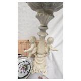 Pink Morning Glory Lamp and Budapest Ewer