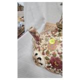 Pink Morning Glory Lamp and Budapest Ewer
