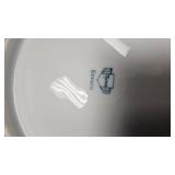 Delft Blau Tea Set, 6 Plates, Saucers, Cups and Sugar Creamer