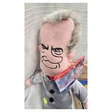 Richard Nixon Doll and 1973 Bronze Inaguaral Medal and Signs