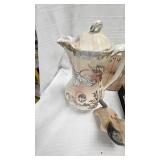 Porcelain Pitcher, Paperweight, etc