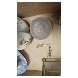 Porcelain Pitcher, Paperweight, etc