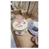 Porcelain Pitcher, Paperweight, etc