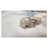 Chalet Glass Bowl, Cast Iron Bank and More
