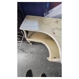 Set of 2 Vintage Corner two tiered Coffee Tables