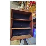 Three Tiered Shelf with Drawer and Easels, and Shelf
