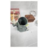 Pulled Glass Vase, and Vintage Misc Glassware