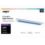 Feit Electric 1 ft. x 4 ft. Vista Artificial Skylight White Integrated LED Ceiling Flush Mount Light MultiMode Color Change 5CCT