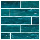 Daltile LuxeCraft Arteko Deep Teal 3 in. x 12 in. Glazed Wall Ceramic Tile (12 sq. ft./case)