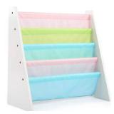 Humble Crew Pastel Collection White/Pastel Book Rack Storage Bookshelf