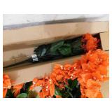 Nearly Natural 19 in. UV Resistant Artificial Bougainvillea Bush (Indoor/Outdoor) - (Set of 4)