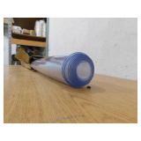 SKYSHALO Plastic Table Cover 42 x 96 in. 1.5 mm Thick Clear Solid Table Protector Rectangle PVC Desk Mat Waterproof