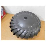 Master Flow 14 in. Aluminum Internally Braced Turbine Head in Weathered Wood