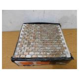 Jeffrey Court Infusion Gold Metallic 11.875 in. x 11.375 in. Interlocking Brick Glass Mosaic Tile - 9.38 SQ FT