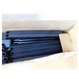 Karl home 66.54 H 40-Pair 1-Tier Black Iron Shoe Rack