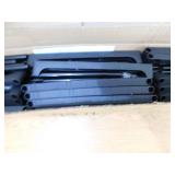 Karl home 66.54 H 40-Pair 1-Tier Black Iron Shoe Rack