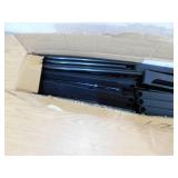 Karl home 66.54 H 40-Pair 1-Tier Black Iron Shoe Rack