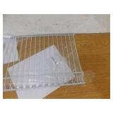 ClosetMaid SuperSlide 48 in. W x 12 in. D White Steel Wire Closet Shelf