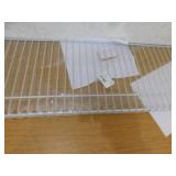 ClosetMaid SuperSlide 48 in. W x 12 in. D White Steel Wire Closet Shelf