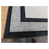 StyleWell Racetrack Gray 30 in. x 47 in. Rubber Non-Slip Indoor Outdoor Door Mat
