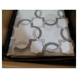 MSI Bianco Quarterfoil 12 in. x 12 in. Polished Marble Floor and Wall Tile - 10 SQ. FT.