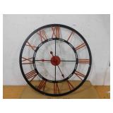 Infinity Instruments Metal Fusion 28 in. H x 28 in. W Round Wall Clock